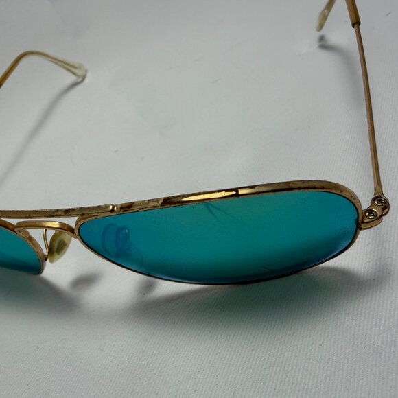 Ray-Ban Gold Aviator Sunglasses - Frames Only - Picture 6 of 12